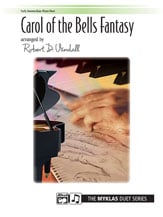 Carol of the Bells Fantasy-1 Piano, 4 Hands piano sheet music cover Thumbnail